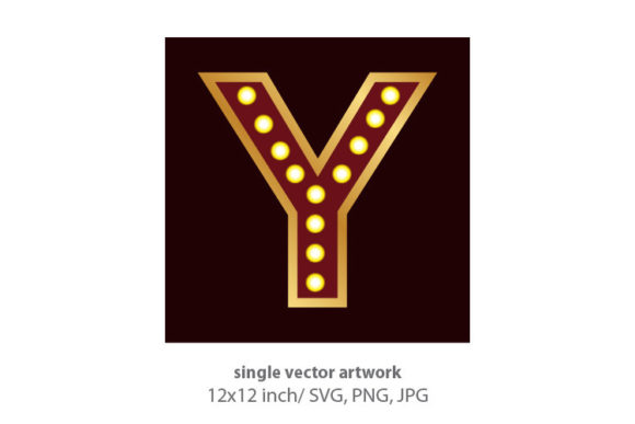 Bright Ideas: Styling with Lights Bulbs Inside Decorative Letter Y