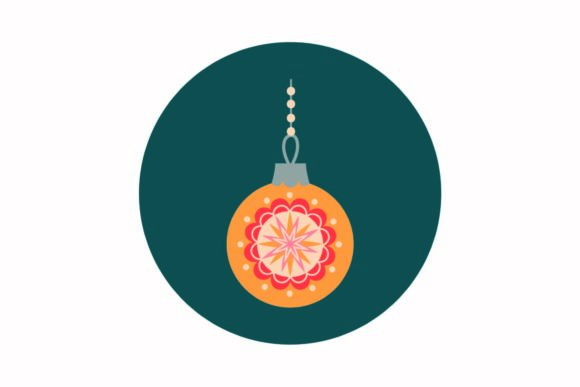 Christmas Decorative Lights Mandala for Festive Design