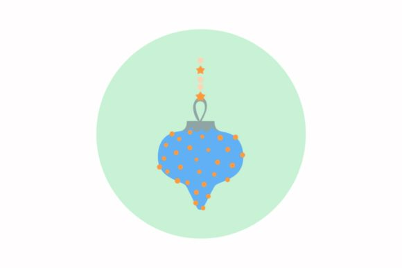 Christmas Svg Decorative Lamp Blue: A Festive Design Asset