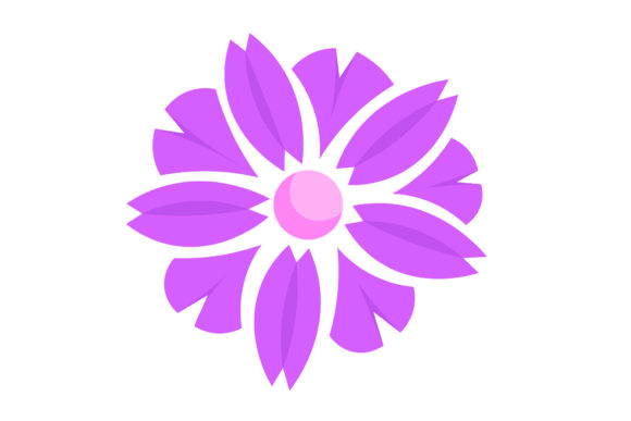 Decorative Purple Flowers: A Creative Font for Bold Branding