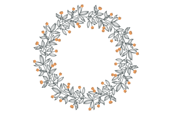 Elegant Decorative Wreath. Flower Branch: A Designer's Asset