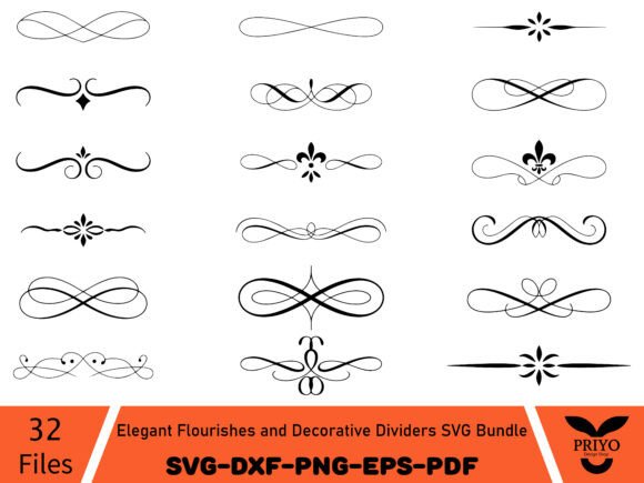 Elegant Flourishes and Decorative Dividers SVG Bundle: A Designer's Review