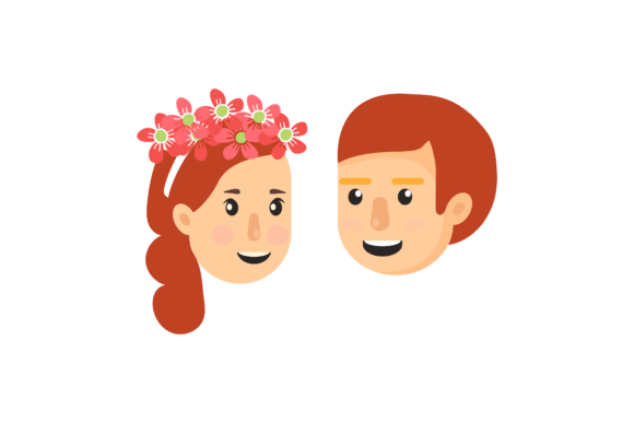 Elegant Wedding Decorative Couple Bride Design