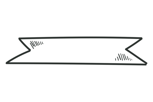 Exploring the Charm of Ribbon Banner Doodle: A Hand-Drawn Essential