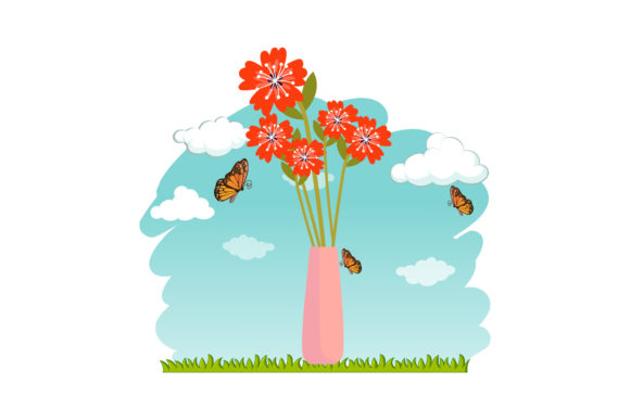 Flowers Decorative in Vase Sky Cloud: A Designer's Guide