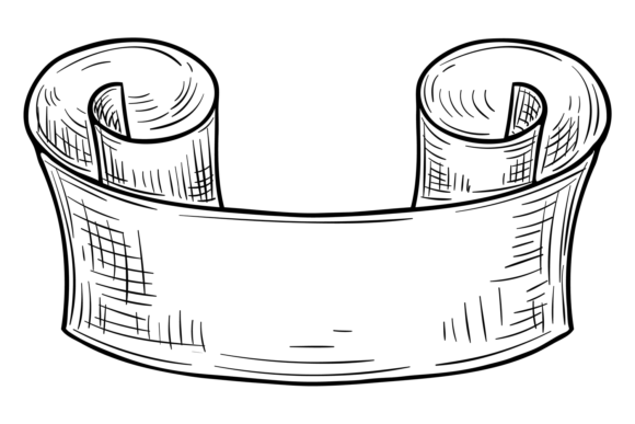 Hand Drawn Ribbon Scroll: A Decorative Banner Font