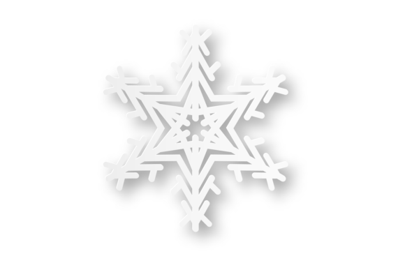 Iced Star Element: A Realistic Decorative Display Typeface