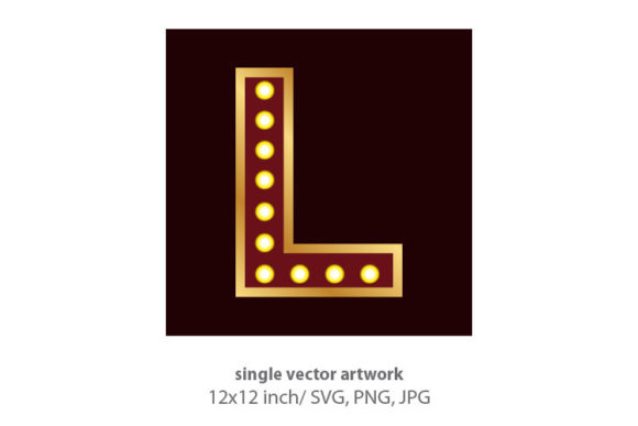 Illuminate Your Projects with Lights Bulbs Inside Decorative Letter L