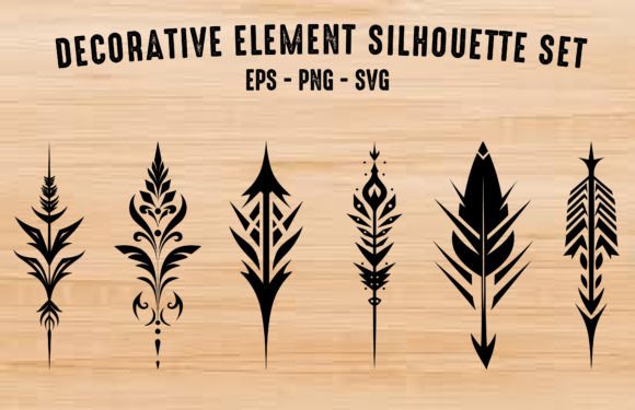 Master Visual Direction with the Decorative Arrow Element Silhouettes Set