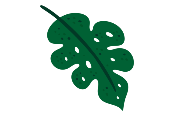 Unpacking the Cute Tropical Leaf Icon. Decorative Natu Design Asset